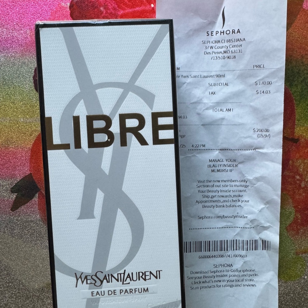 Yves Saint Laurent Fragrance Box with Black and White Design